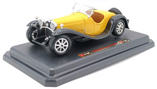 / Bburago 1932 Yellow Bugatti Type 55 Car 1/24 Scale Diecast Model  Burago 0538.