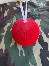 Cartier  Belle Boule de Noël Rouge Décoration  Sapin   ⇒ Diamètre 10 cm