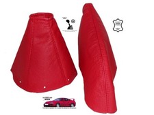 Soufflet Levier De Vitesse Et Frein Pour Toyota Supra MK4 1993-02 Cuir Rouge