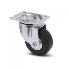 Roulette pivotante sur platine