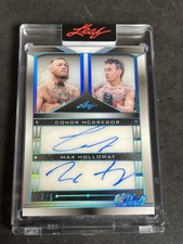 2025 Leaf Pearl Max Holloway Conor McGregor #52-S Dual Autograph 2/5