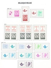 XE50624 Belgium 1969 -1975 king Baudouin fine lot MNH