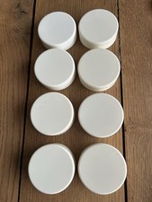 8 COUVERCLES BLANC A VIS  POUR