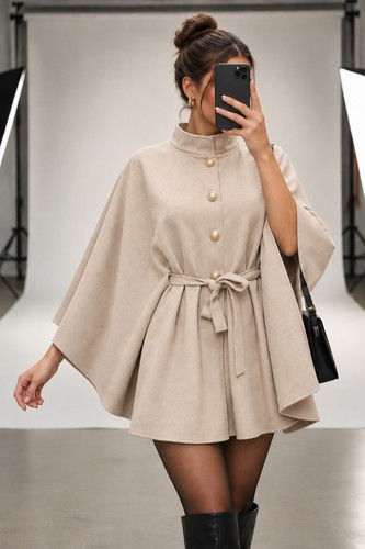 Cape poncho chic tendance - poncho, –