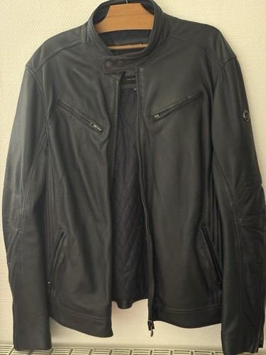 Veste manteau cuir - manteau, en