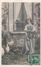 CP SMALL FARMER APRON NEAR WINDOW CHICKENS STEBBING - 62116