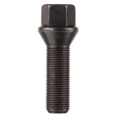 M14 x 1.5 Black Tapered Wheel Bolts Extended Thread Length