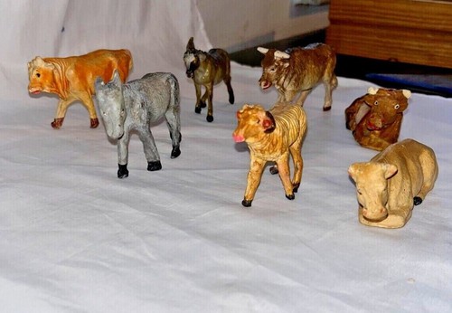 Crèche mâché groupe - mâché, animaux