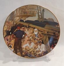 1985 "Telephone Men And Women At Work" Collector Plate W/COA & Box