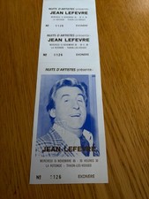 billet ticket place de concert