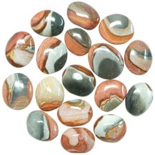 Galets de jaspe polychrome -