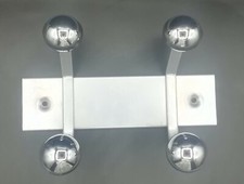 Patère métal gris chrome