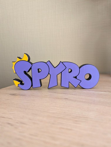 Logo spyro dragon enseigne - spyro, le