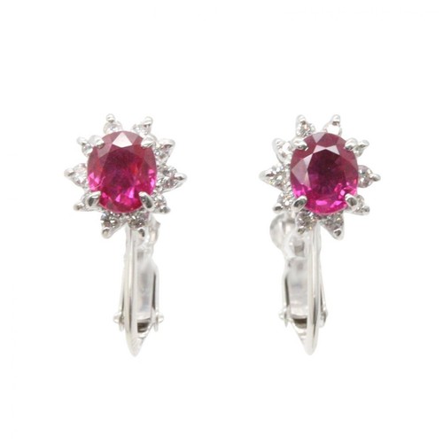 Bijoux boucle oreille rubis - bijoux,