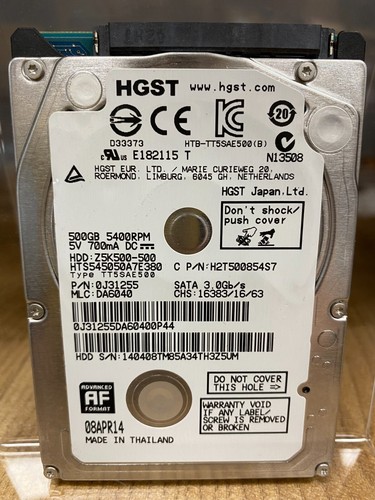 Disque dur interne hgst - hgst, 500go