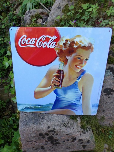 Coca cola plaque metal 30 - -,
