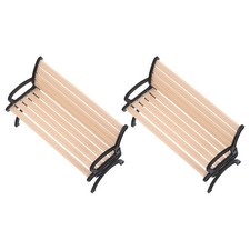  Lot de 2 bancs miniatures 