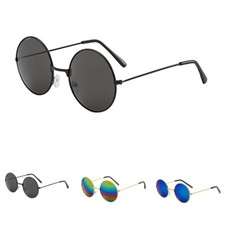 Lunettes de soleil de haute qualité rondes mode européenne hippie AC + accesso