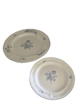 Brick Oven Stoneware JARDIN BLEU Pattern 6-dinner 8-salad 6-8oz Cups