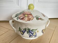 Villeroy & Boch soup model bouquet flowers butterfly earthenware