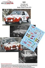 DECALS 1/43 REF 1883 FIAT