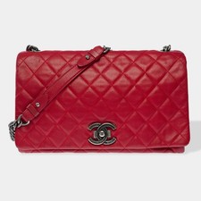 Sac CHANEL Timeless/Classique en Cuir Rouge - 102837