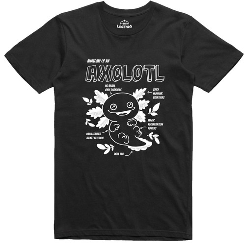 Shirt axolotl nature 100 - axolotl, 100%