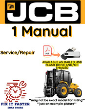 JCB 930 ROUGH TERRAIN FORKLIFT SERVICE REPAIR SHOP MANUAL PDF USB