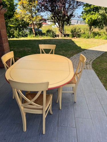 Table ronde rallonge 4 - table,
