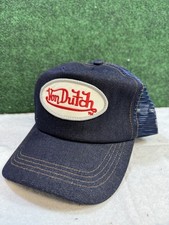 Authentic Vintage Von Dutch Originals Navy/Denim Truckers Cap Hat Snapback