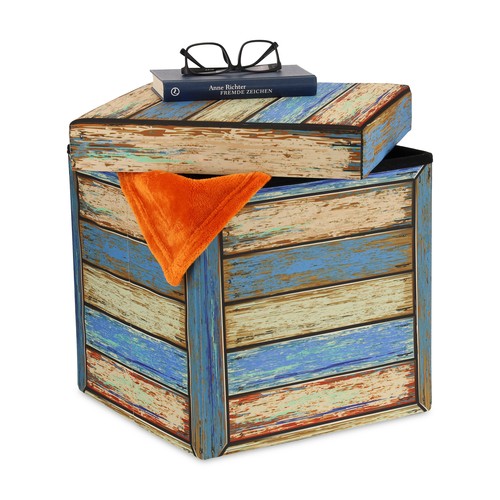 Tabouret vintage pouf pliable