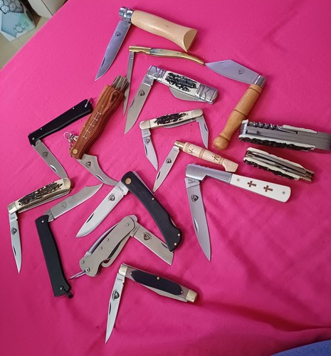 Lot couteaux pliants - , de