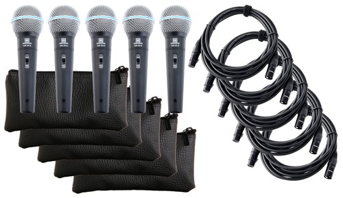 Set microphone dj pa - 5x,