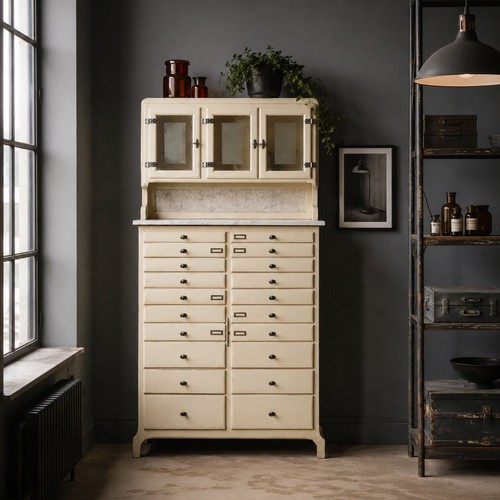 Meuble laboratoire vintage - meuble,