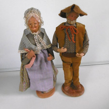 couple santon de provence sign andre guignon and jouglas