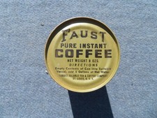 SEALED CAN WWII US MILITARY FAUST INSTANT COFFEE-1945-NICE CONDITION