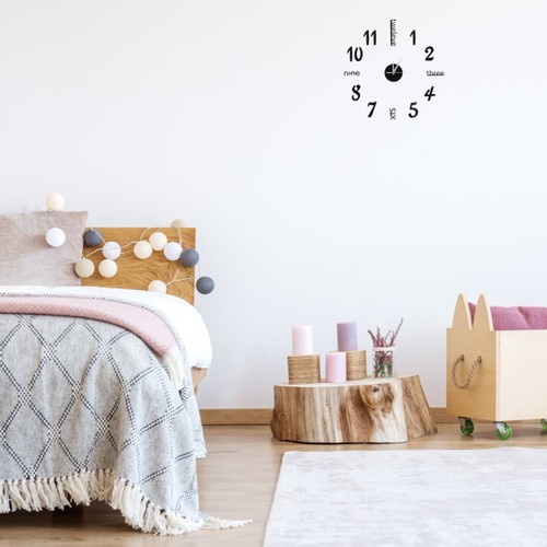 Wall sticker digital clock - wall,