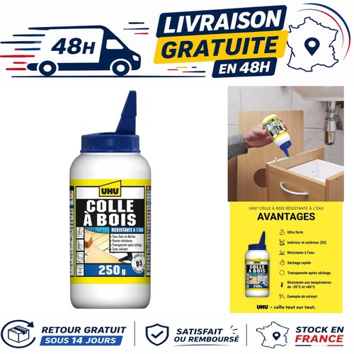 Uhu colle bois waterproof - colle,