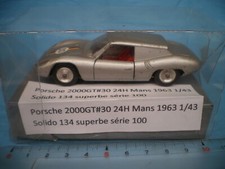 Porsche 708 2000 GT #30 24 Heures Mans 1963 Solido ancien 134 série 100 1/43 box