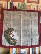 Rare! Signed JJJ Scarf Vintage 100% Pure Silk Pure Silk