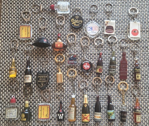 Lot porte cles vintage alcool - porte,
