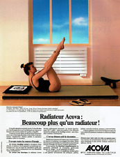 Advertising 1122 1989 Acova Radiator Extra Flat Panel Runtal