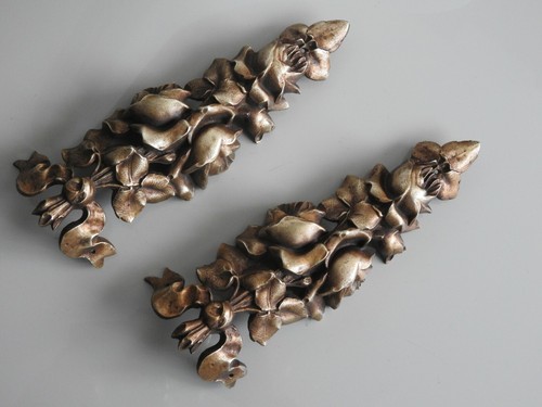 Antique pair bronze scraps - antique,