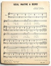 Partition vintage sheet music