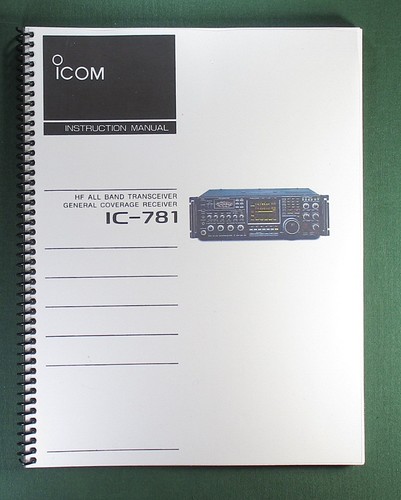 Icom 781 instruction - icom,