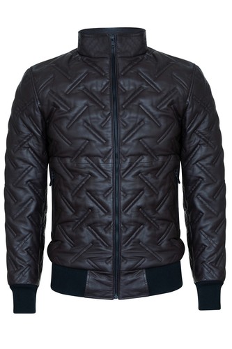 Veste cuir marron pour - en,