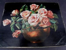 PEINTURE  A L'HUILE SUR BOIS -