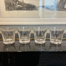 LALIQUE Lotus Fleur Bourjon Tumbler Glass 4 Type Set 300ml