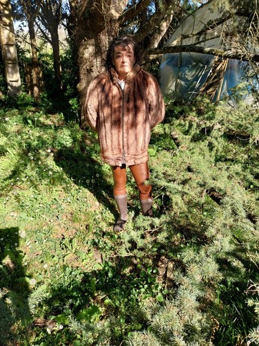 Manteau court vison - vison, marron