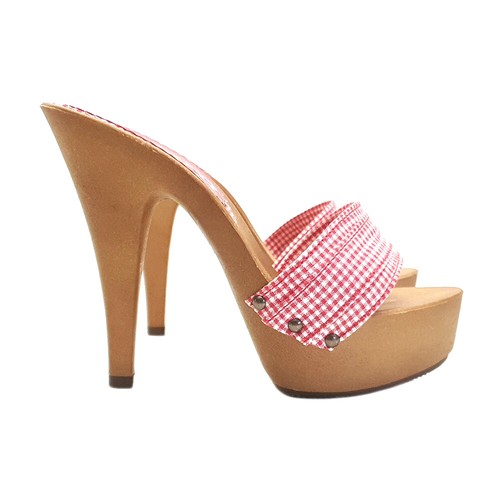 Mule rouge style pin hauts - mule,